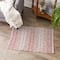 DII® Variegated Stripe Handwoven Recycled Yarn Rug, 2ft. x 3ft.